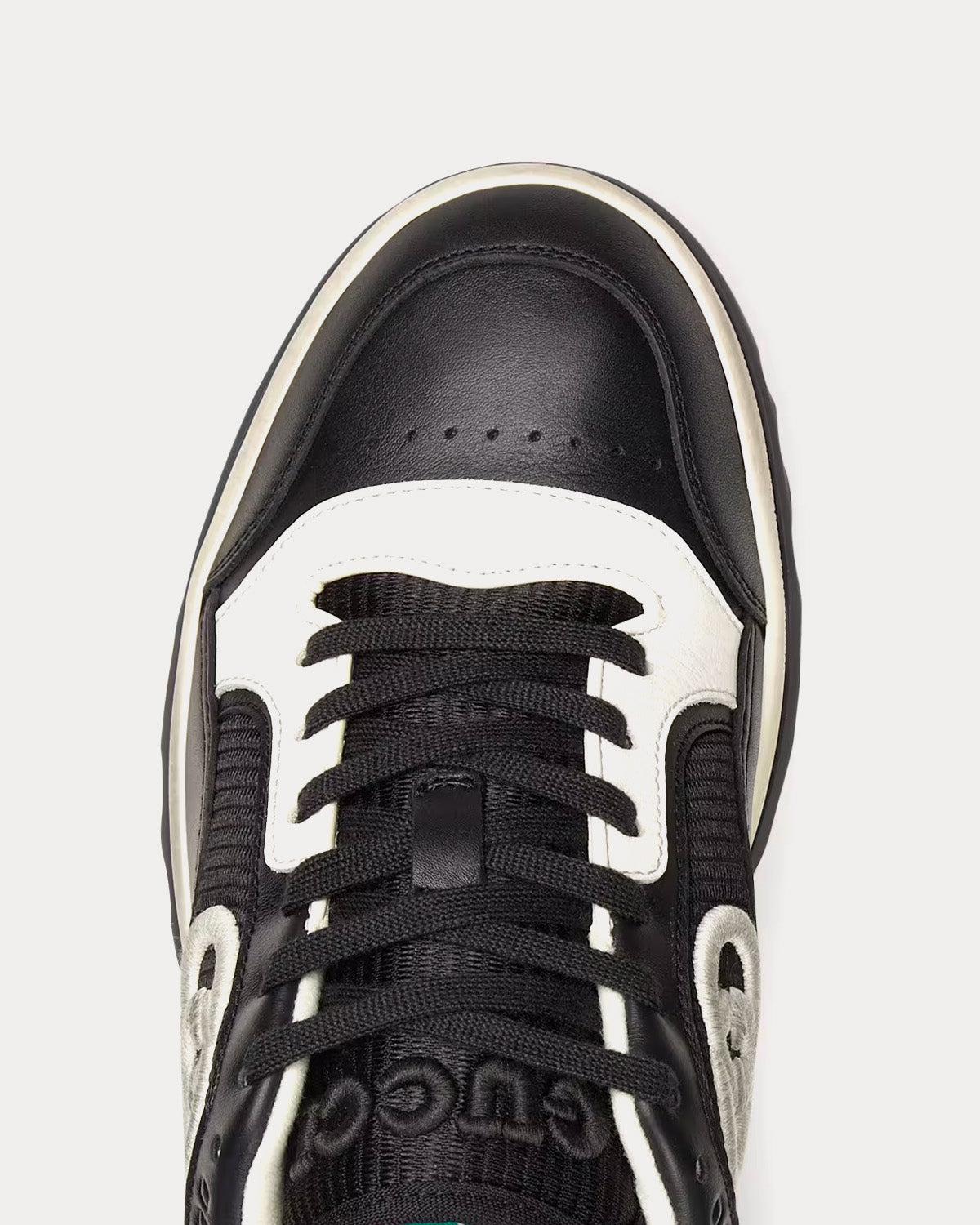 Gucci MAC80 Leather Black / White Low Top Sneakers - 5