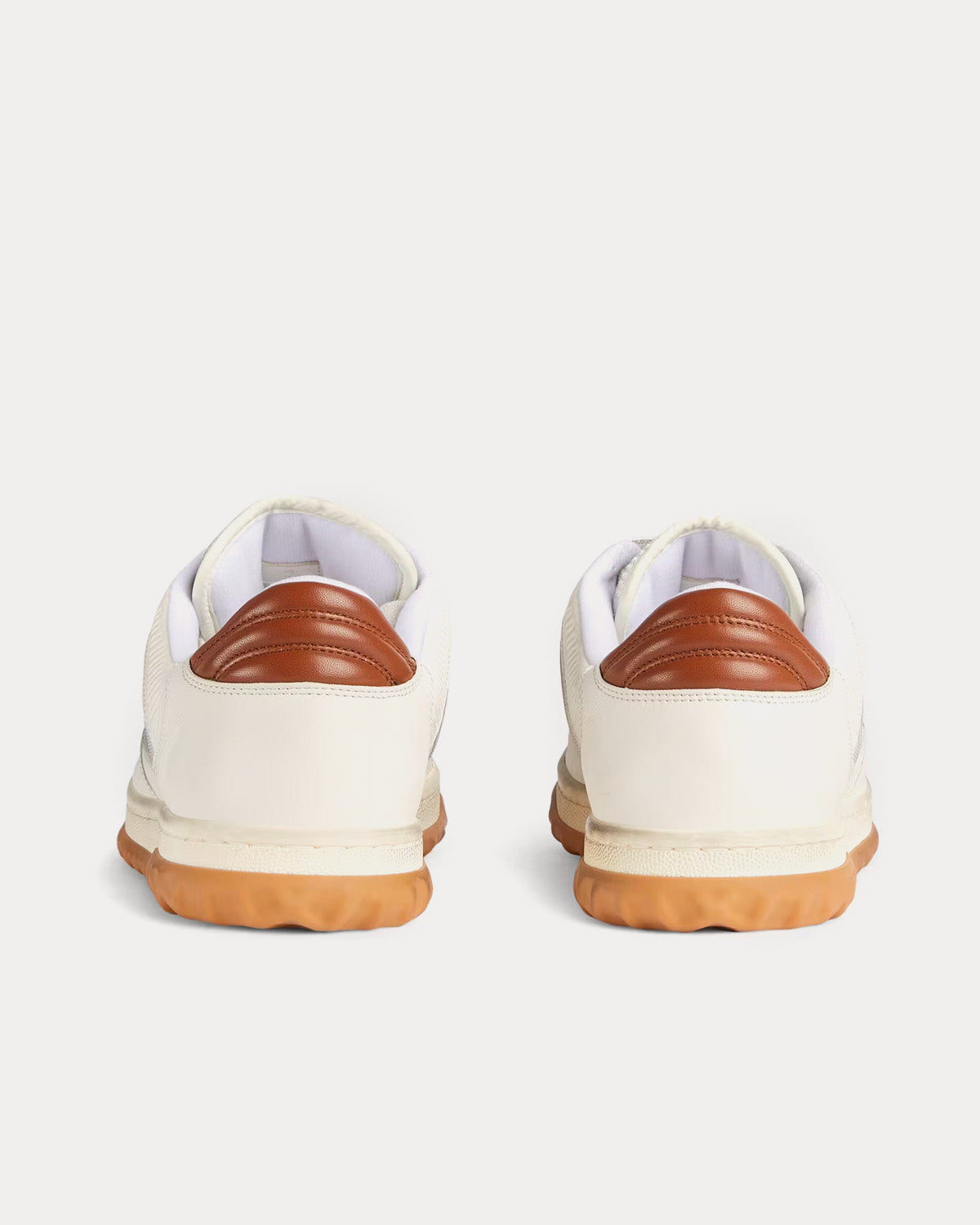 Gucci MAC80 Leather Off White / Brown Low Top Sneakers - 4