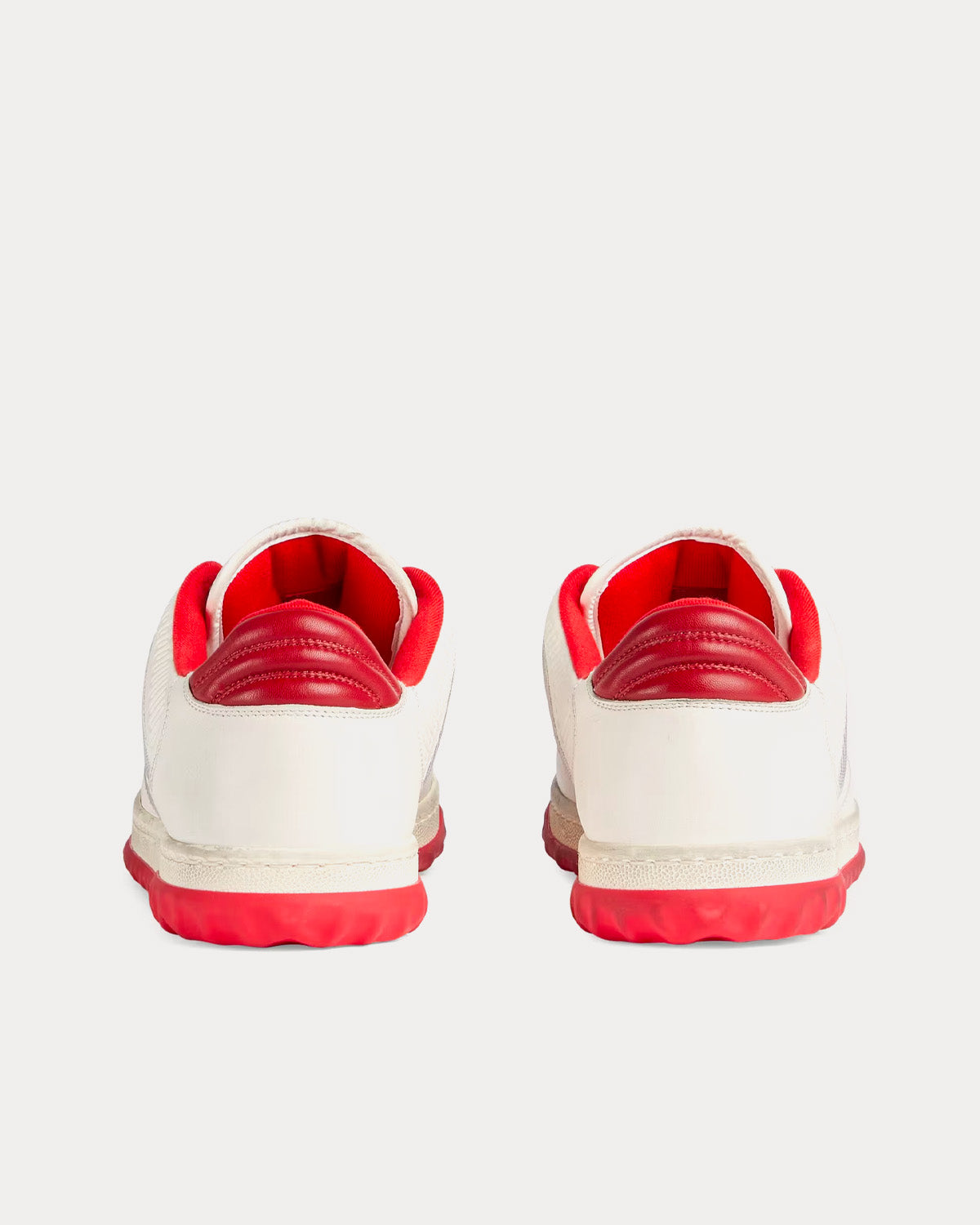 Gucci MAC80 Leather Off White / Red Low Top Sneakers - 4