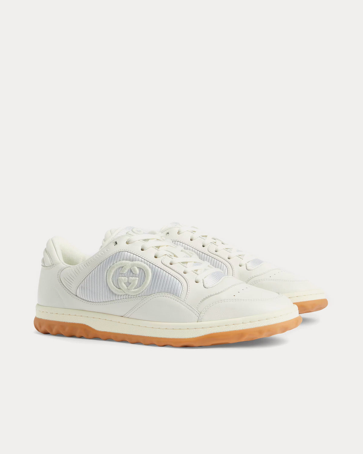 Gucci MAC80 Leather Off White Low Top Sneakers - 3