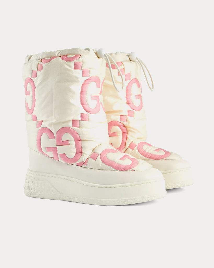 White and hot sale pink boots