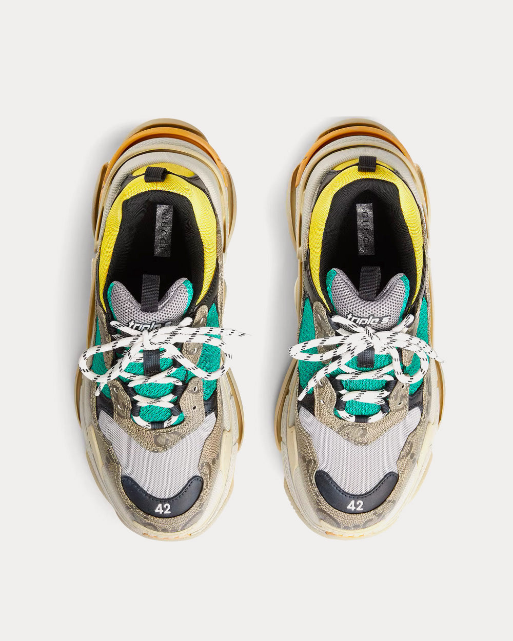 Balenciaga triple s top view best sale