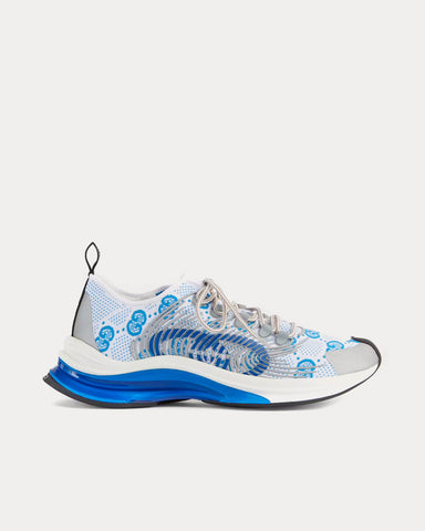 Gucci Run Blue / White Fabric Low Top Sneakers