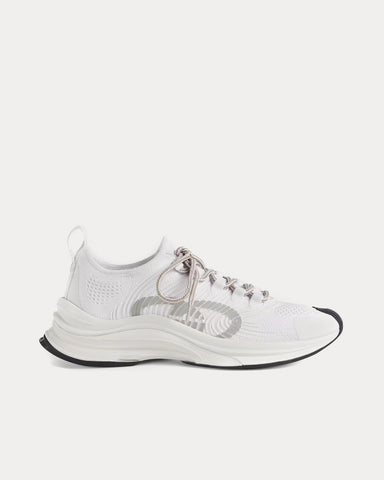 Gucci Run White Fabric Low Top Sneakers