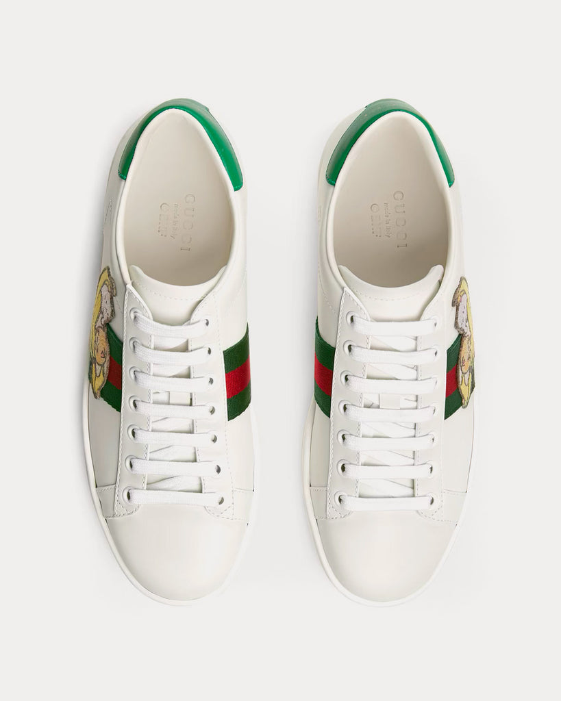 Gucci Bananya Ace White Low Top Sneakers - Sneak in Peace