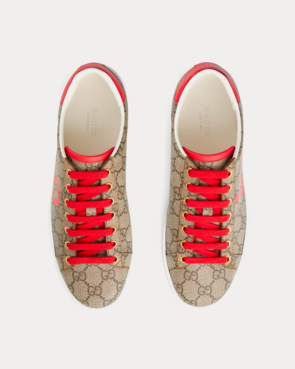 Gucci Ace Valentine Ace Beige / Ebony Low Top Sneakers - 2