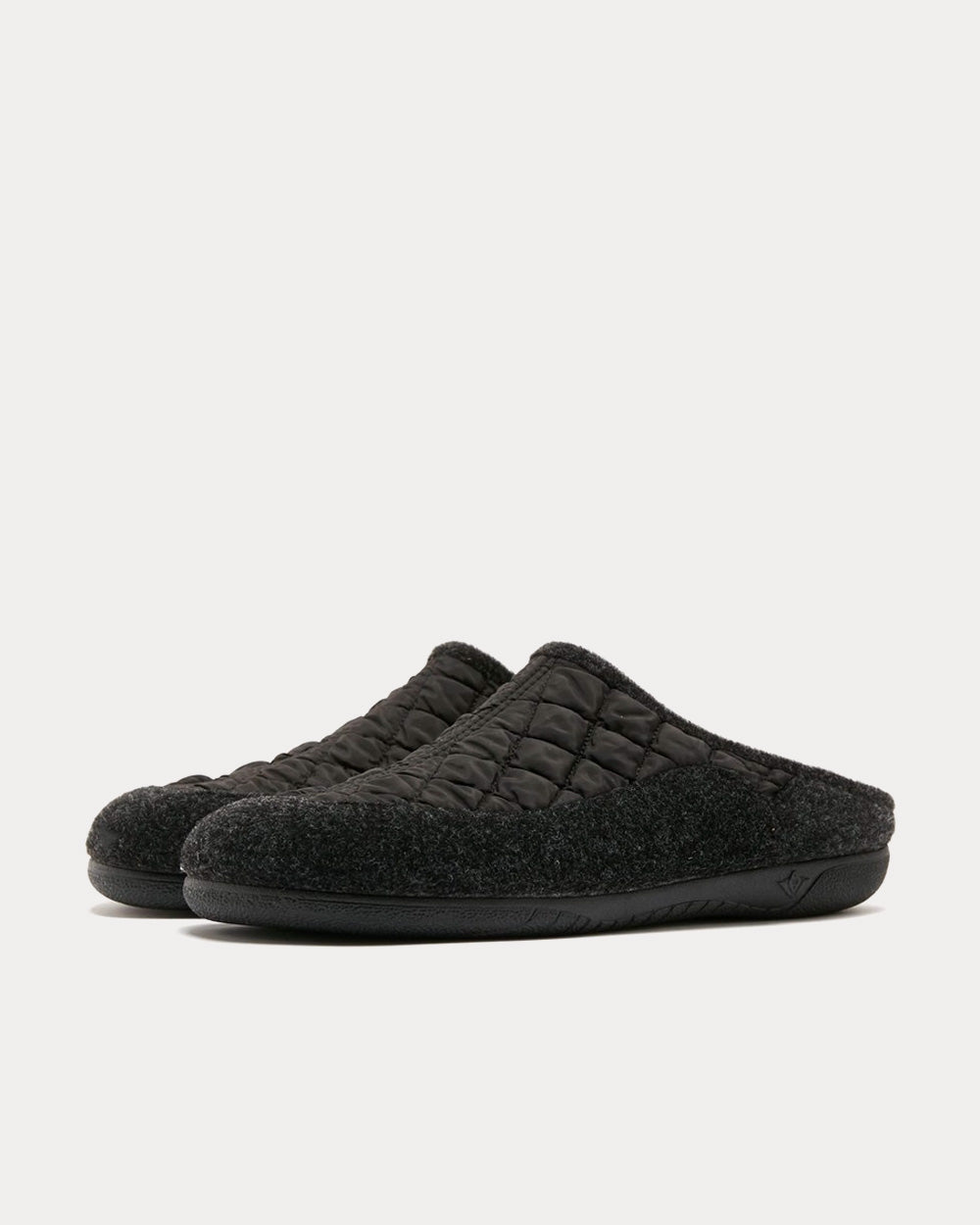 Gurus Room House Mule Black Slip Ons - 2