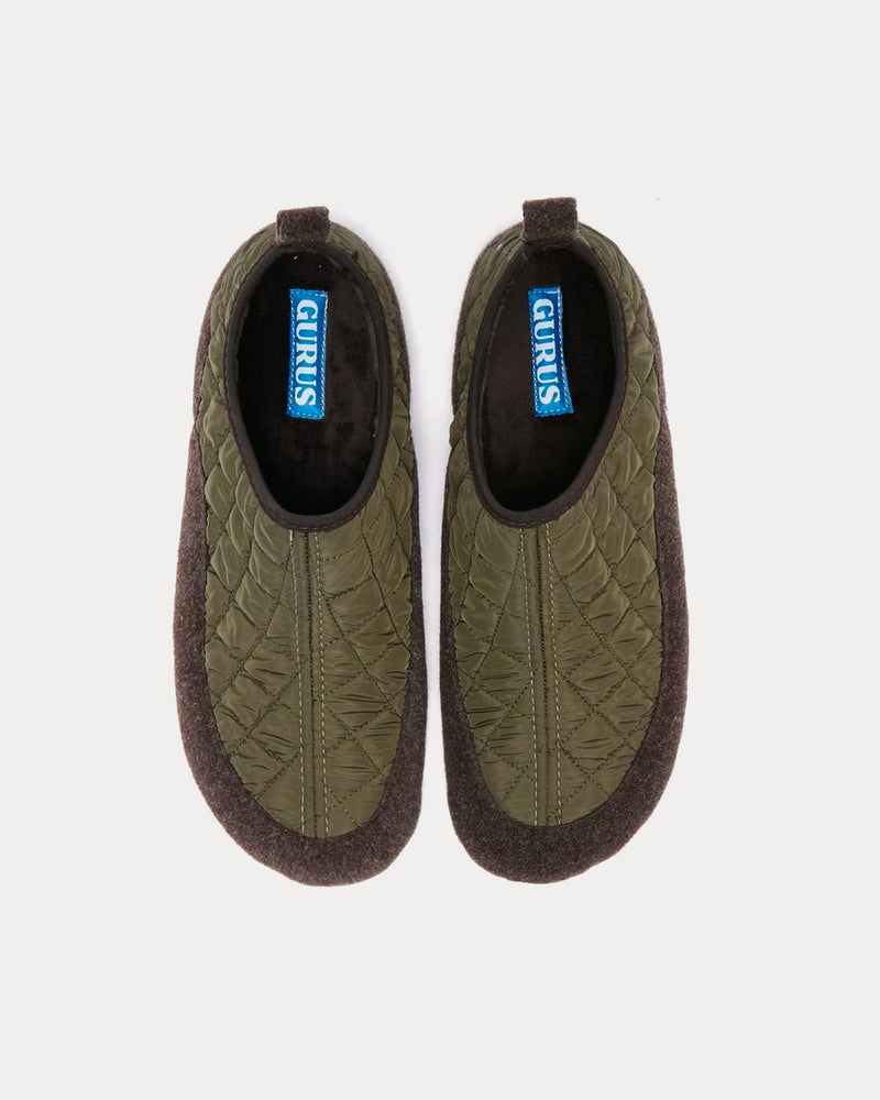 Gurus Room House Boot Green Slip Ons - 2