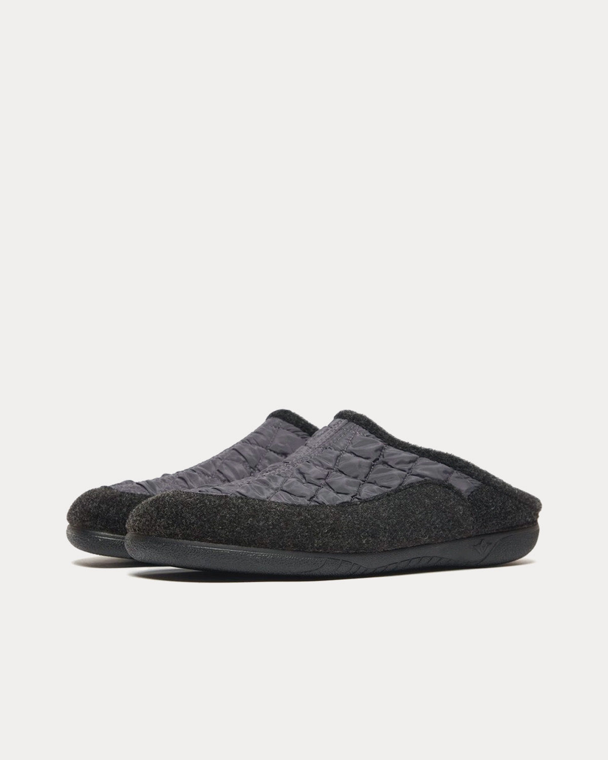 Gurus Room House Mule Grey Slip Ons - 3