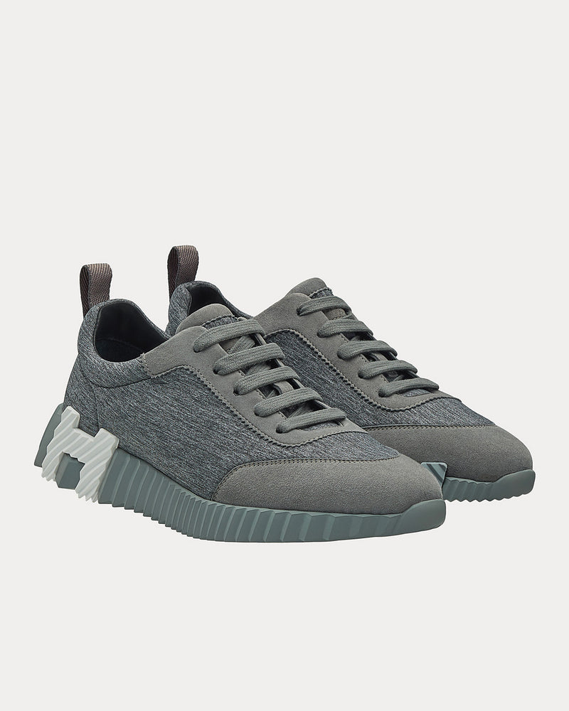 Hermès Bouncing Gris Osmium Low Top Sneakers - 2