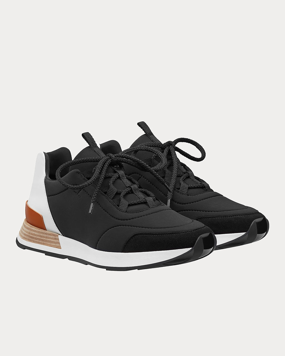 Hermès Buster Noir / Blanc Low Top Sneakers - 2