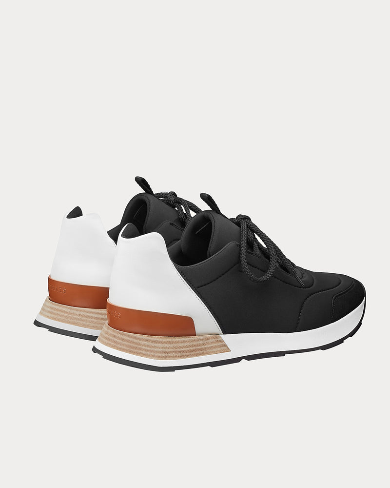 Hermès Buster Noir / Blanc Low Top Sneakers - 3