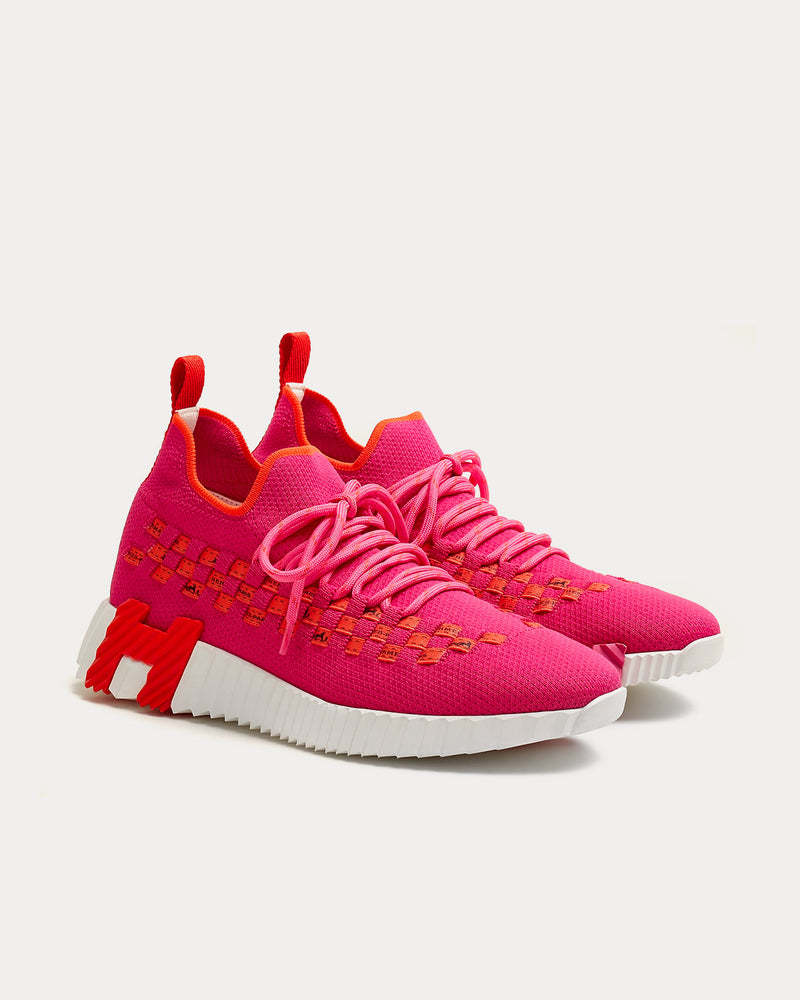 Hermès Flex Rose Framboise / Orange Low Top Sneakers - 2