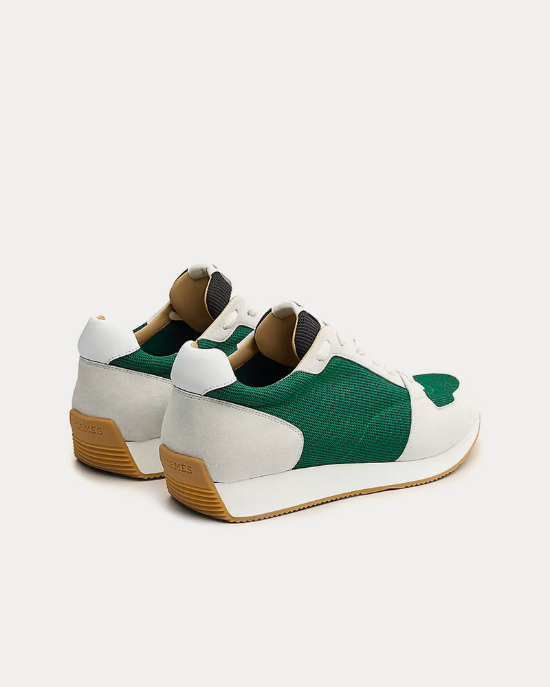 Hermès Escape Vert Sapin / Blanc / Noir Low Top Sneakers - 3