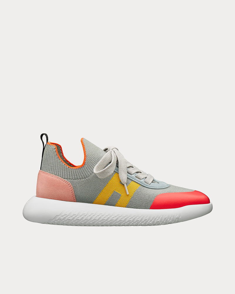 Hermès Crew Multicolore Gris Orage Low Top Sneakers - 1