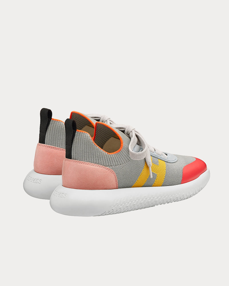 Hermès Crew Multicolore Gris Orage Low Top Sneakers - 3