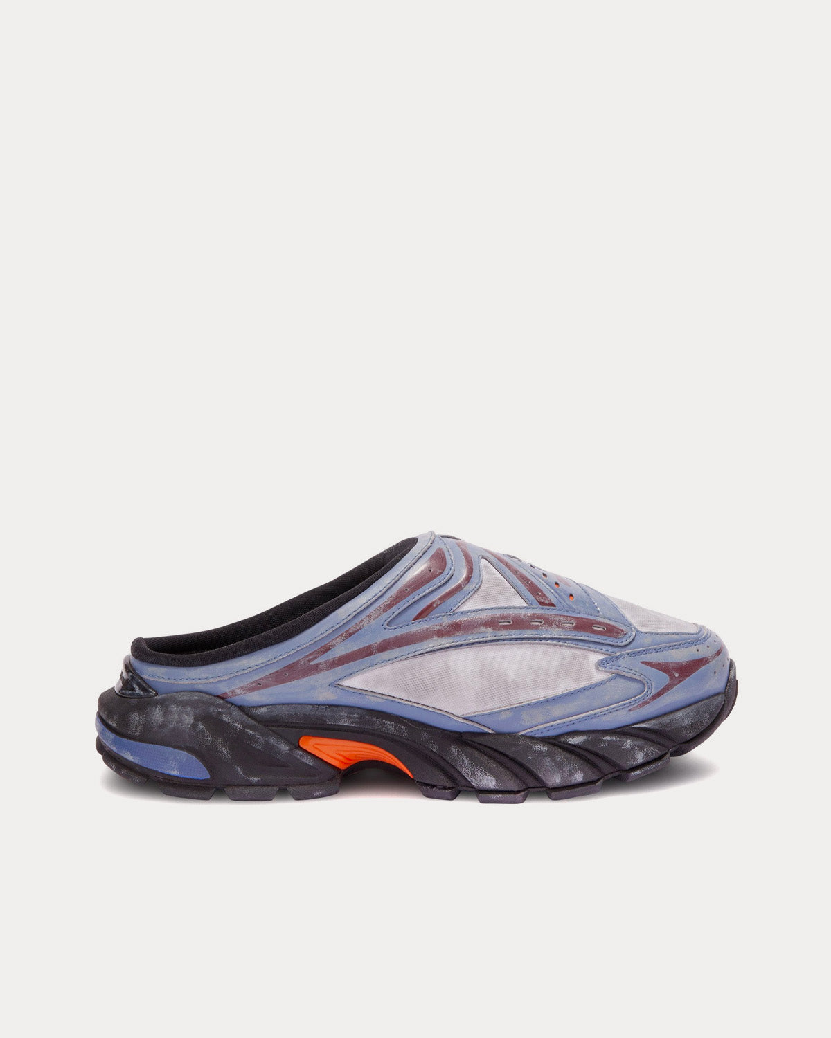 Heron Preston Block Stepper Mule Purple Slip Ons - 1