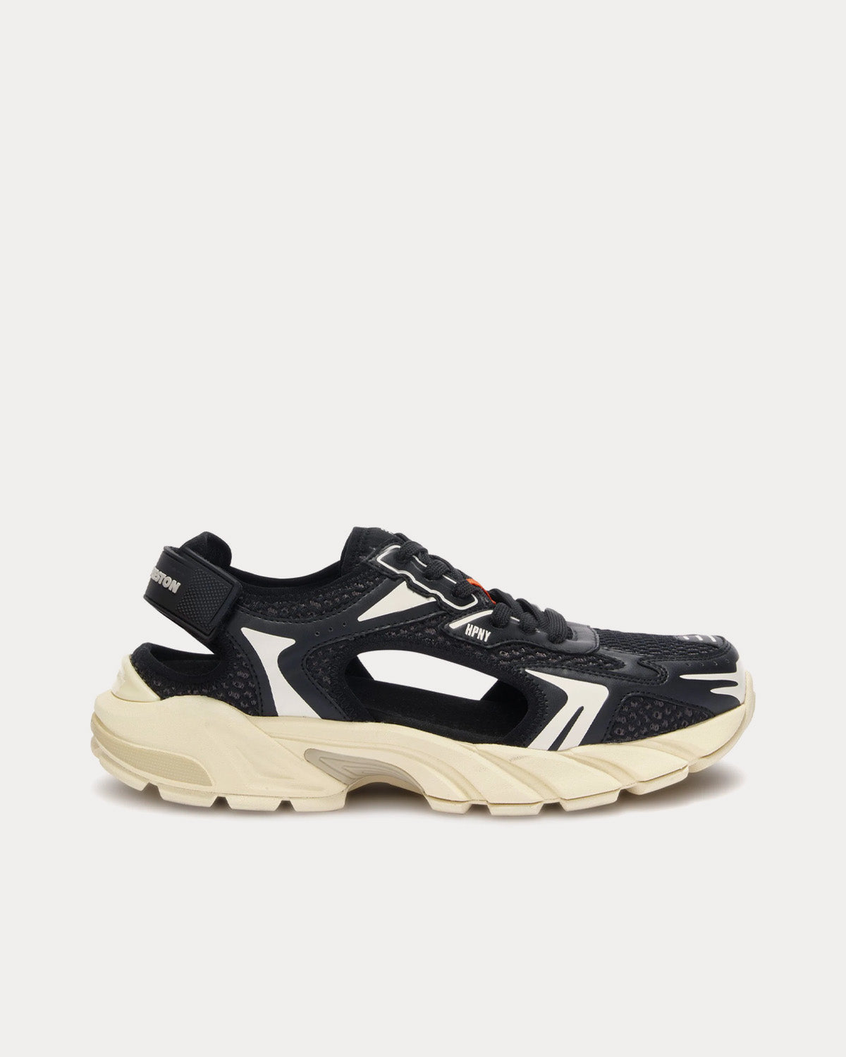 Heron Preston Block Stepper Sandal Leather & Mesh Black / White Low Top Sneakers - 1