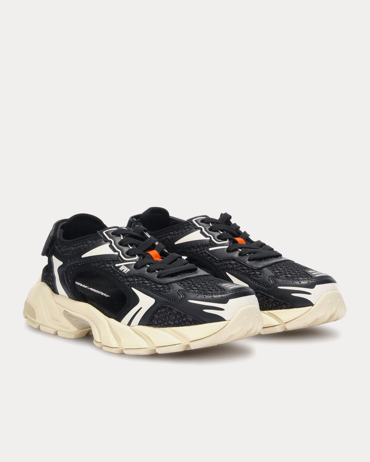 Heron Preston Block Stepper Sandal Leather & Mesh Black / White Low Top Sneakers - 3