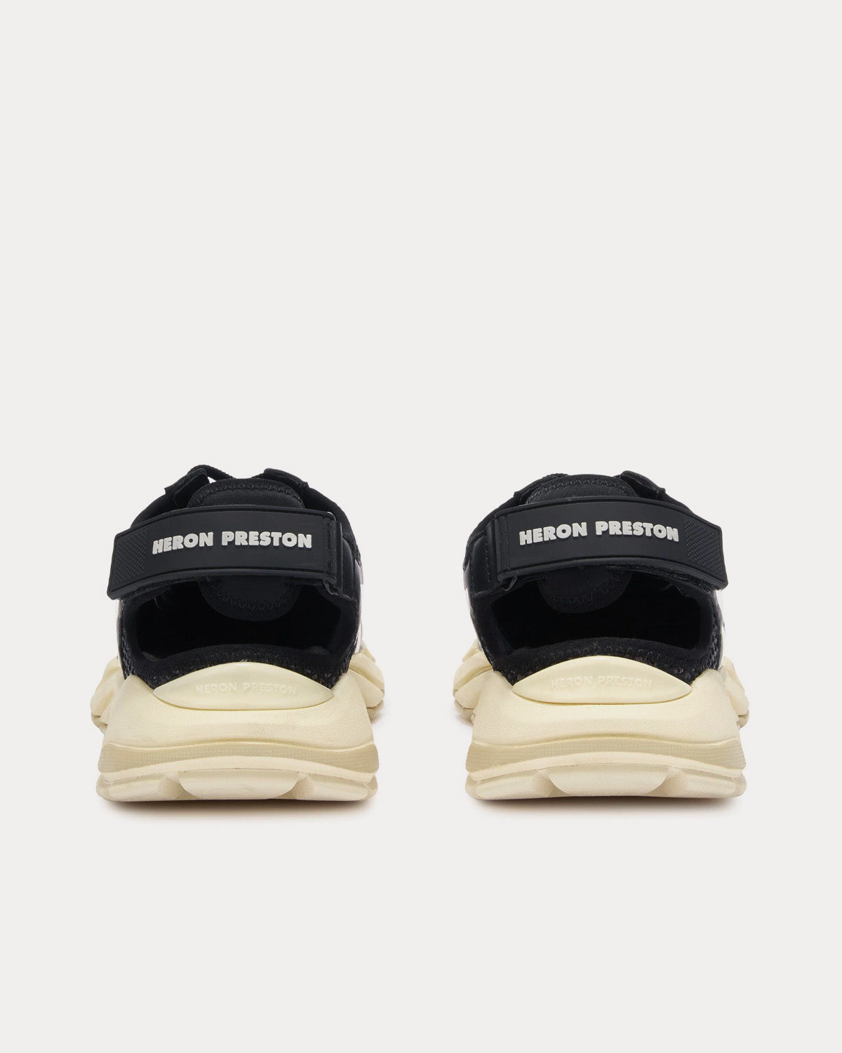 Heron Preston Block Stepper Sandal Leather & Mesh Black / White Low Top Sneakers - 4