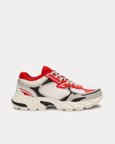 Heron Preston Block Stepper White / Red Low Top Sneakers