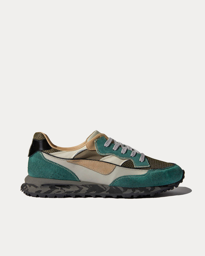 Hidnander Threedome Green Low Top Sneakers - 1