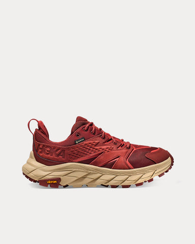 Hoka Anacapa Low GTX Cherry Mahogany / Hot Sauce Running Shoes