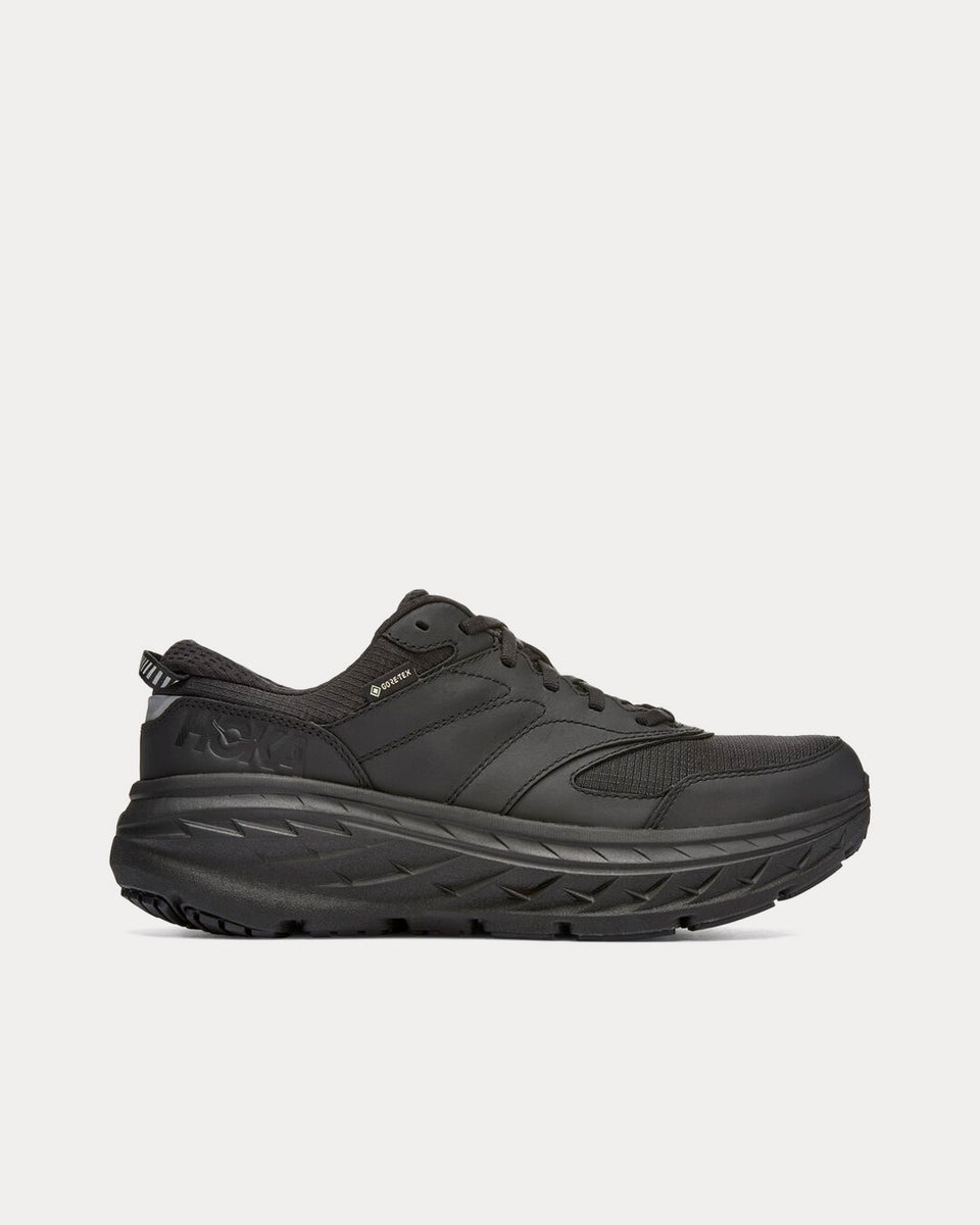 Hoka Bondi L GORE-TEX Black / Black Running Shoes - Sneak in Peace