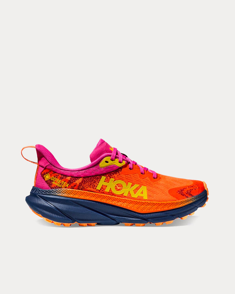 Hoka Challenger 7 GORE-TEX Vibrant Orange / Pink Yarrow Running Shoes - 1