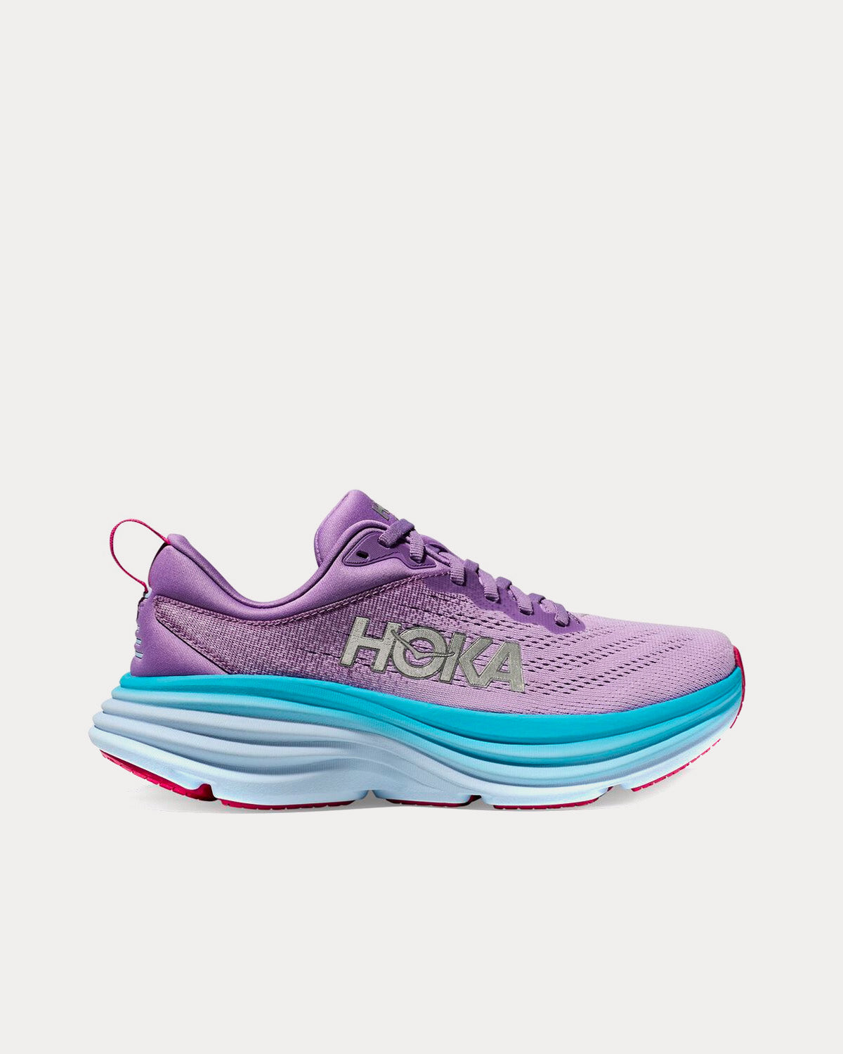 Hoka Bondi 8 Chalk Violet / Pastel Lilac Running Shoes - 1