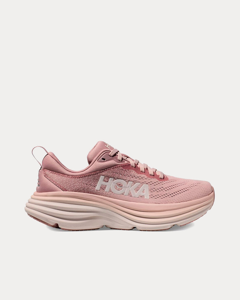 Hoka Bondi 8 Pale Mauve / Peach Whip Running Shoes - 1