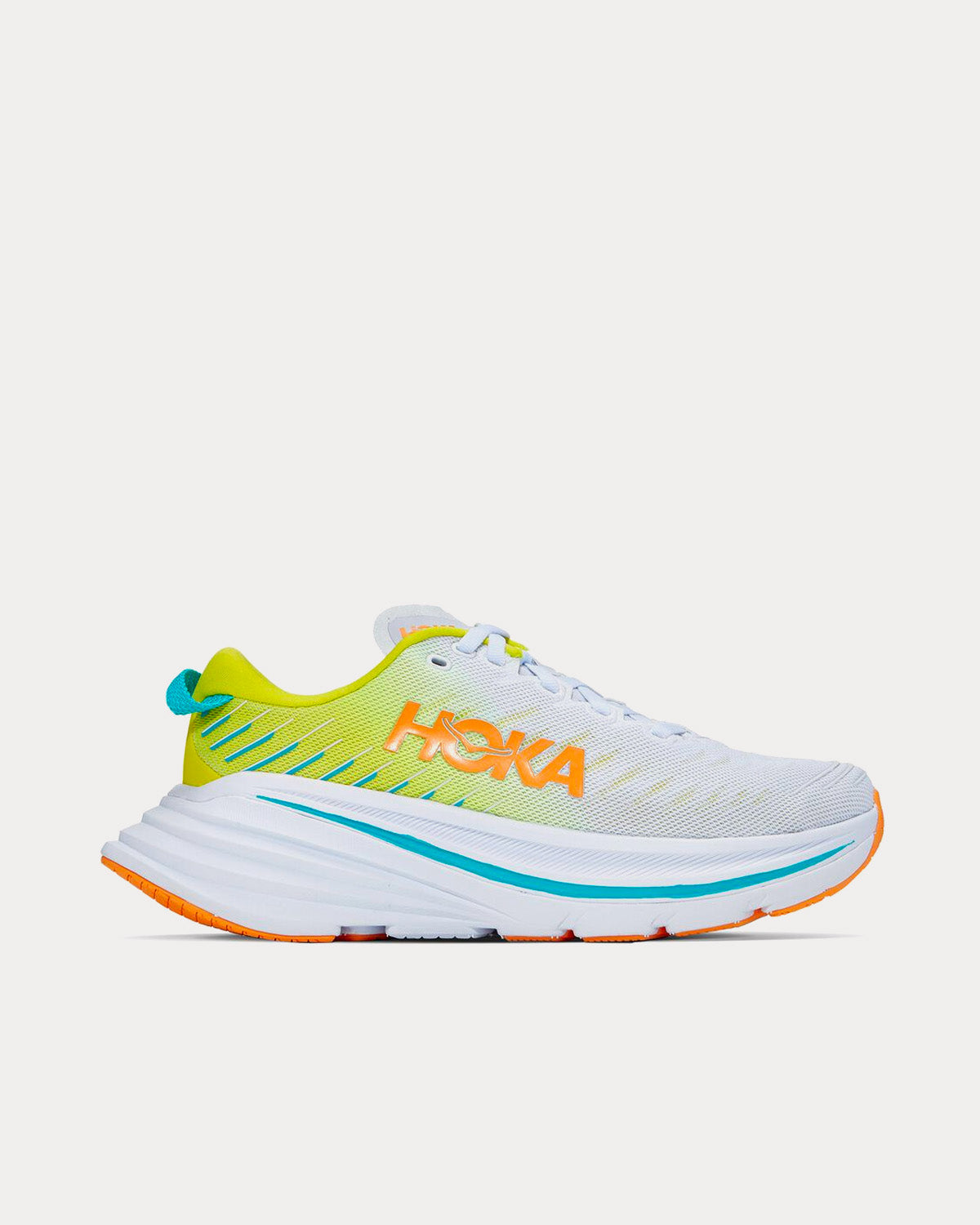 Hoka Bondi X White / Evening Primrose Running Shoes - 1