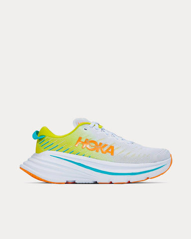 Hoka Bondi X White / Evening Primrose Running Shoes