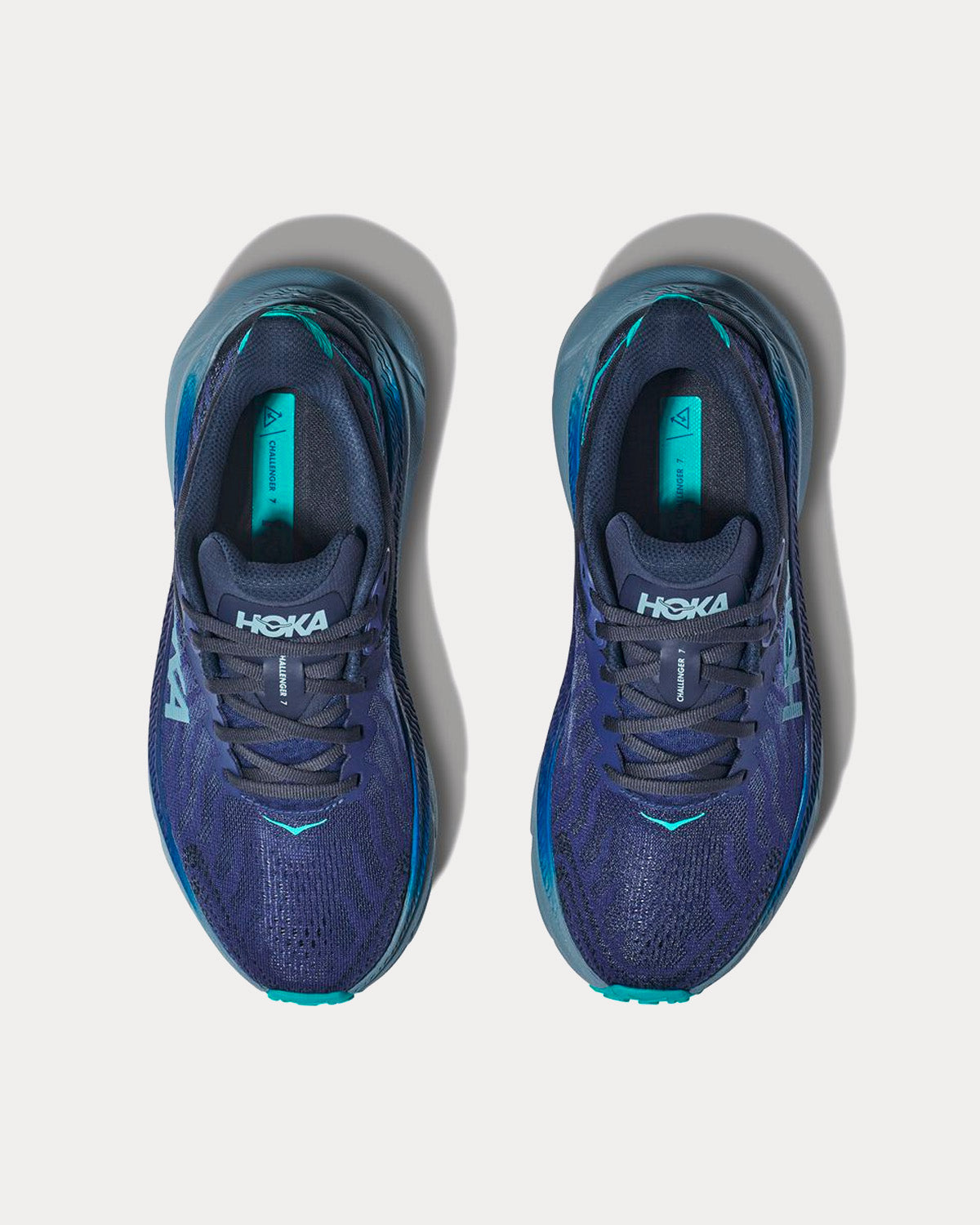 Hoka Challenger 7 Bellwether Blue / Stone Blue Running Shoes - 2