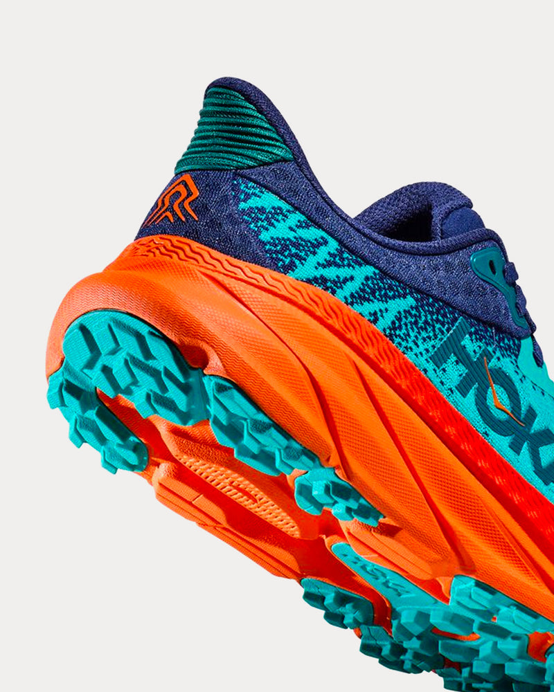 Hoka Challenger 7 Ceramic / Vibrant Orange Running Shoes - 3