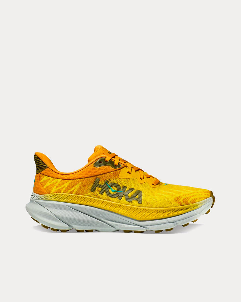 Hoka Challenger 7 Passion Fruit / Golden Yellow Running Shoes - 1