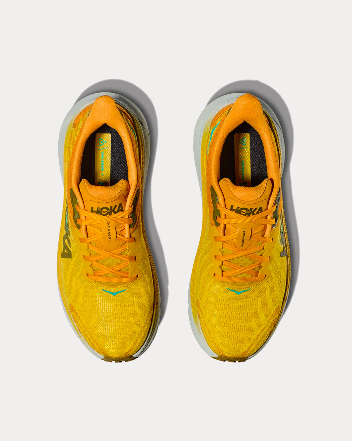 Hoka Challenger 7 Passion Fruit / Golden Yellow Running Shoes - 2