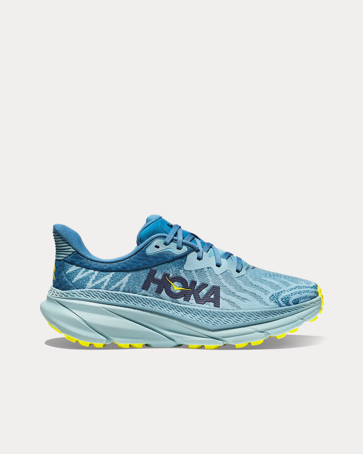 Hoka Challenger 7 Stone Blue / Evening Primrose Running Shoes - 1