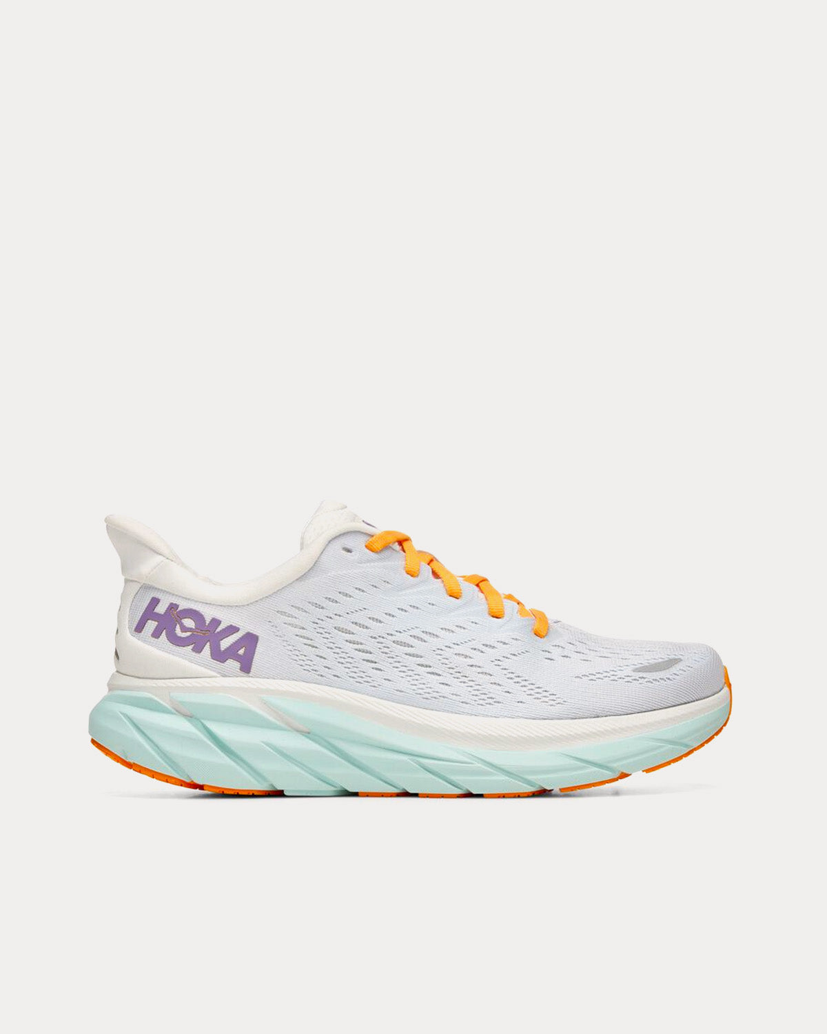 Hoka Clifton 8 Blanc De Blanc / White Running Shoes - 1