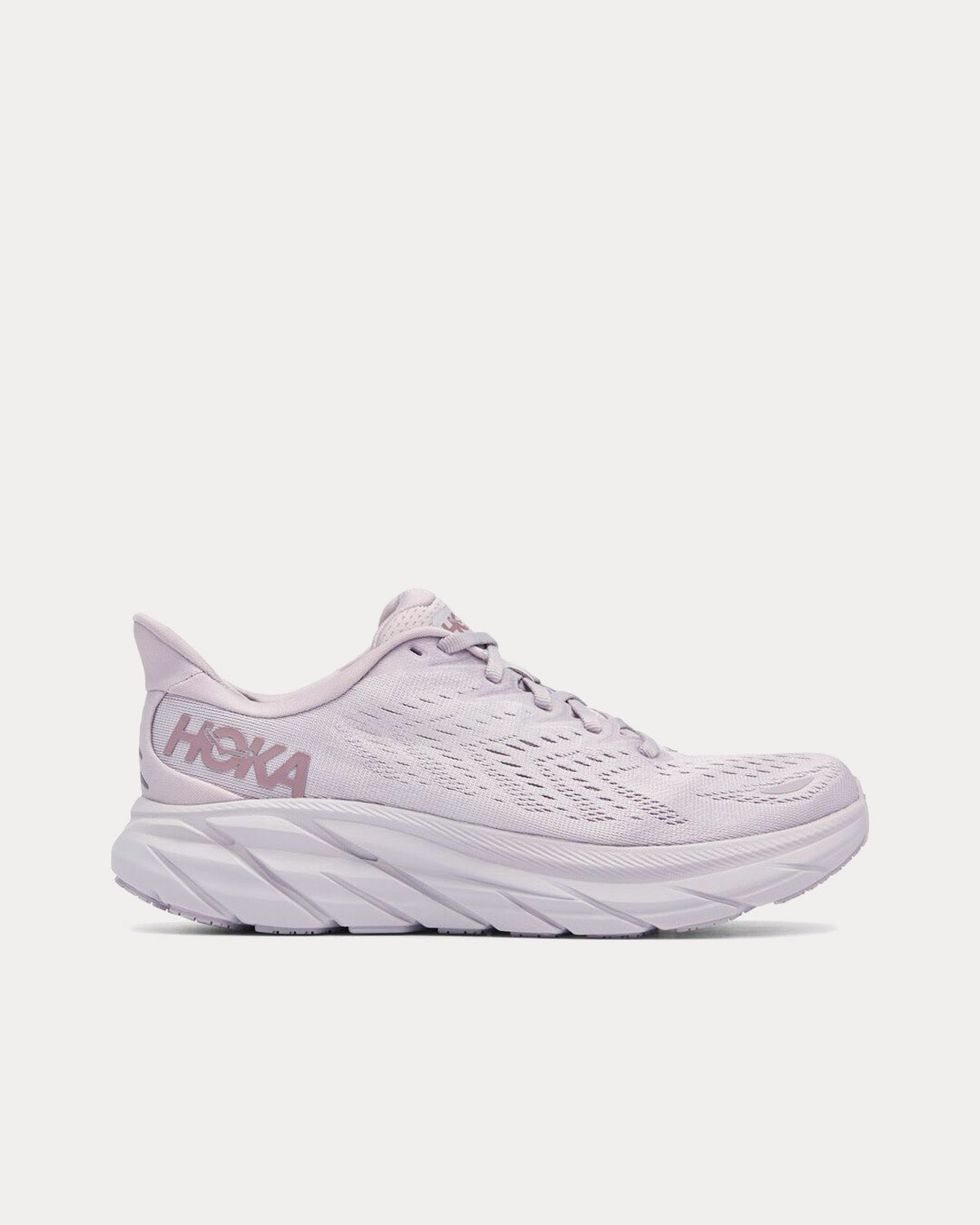 Hoka Clifton 8 Lilac Marble / Elderberry Running Shoes - 1