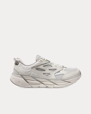 Hoka Clifton L White / White Low Top Sneakers