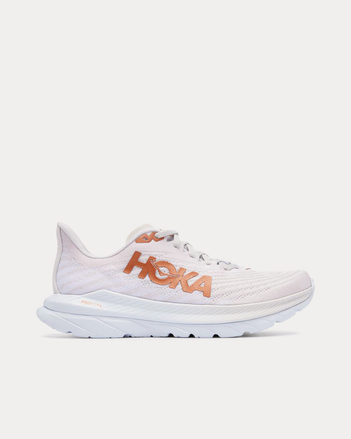 Hoka Mach 5 White / Copper Running Shoes - 1