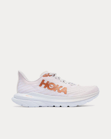 Hoka Mach 5 White / Copper Running Shoes