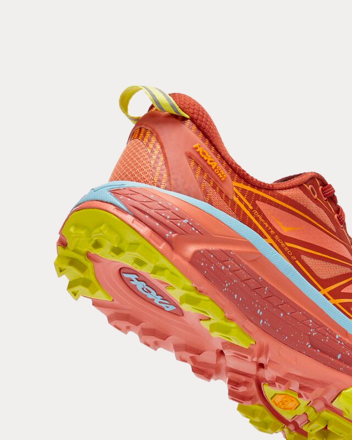 Hoka Mafate Speed 2 Baked Clay / Radiant Yellow Running Shoes - 3