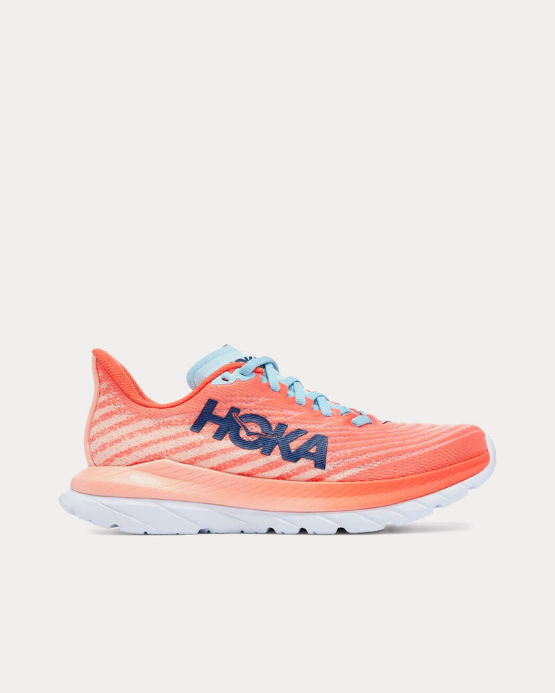 Hoka Mach 5 Camellia / Peach Parfait Running Shoes - 1