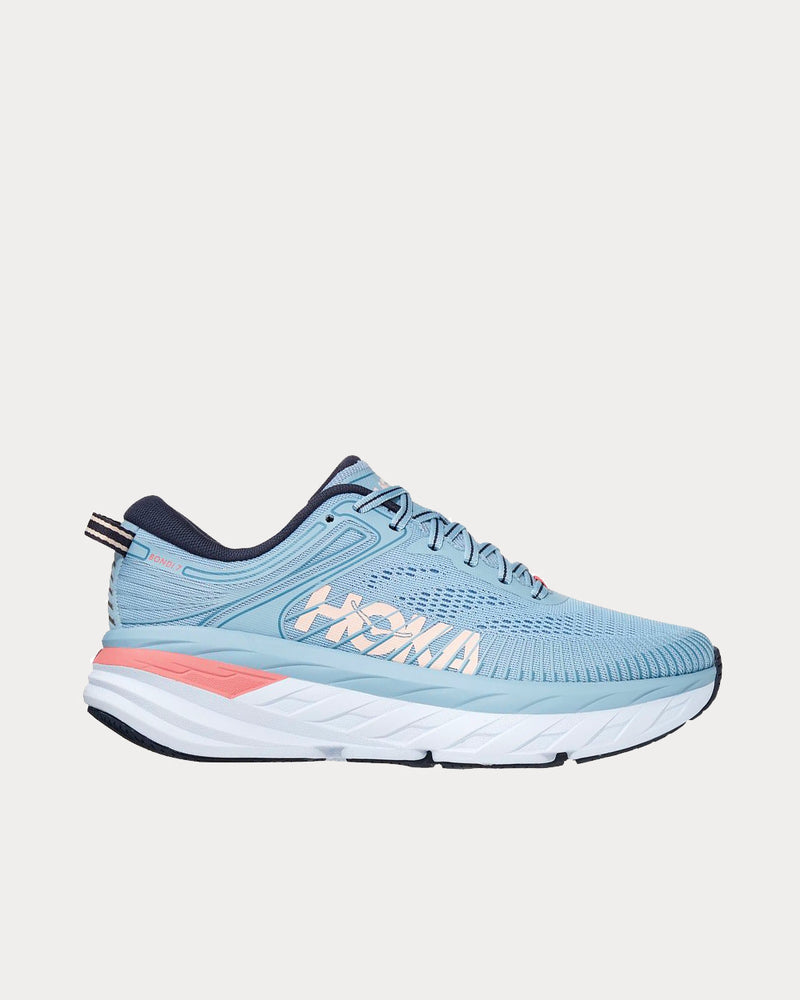 Hoka Bondi 7 Blue Fog / Ombre Blue Running Shoes - 1