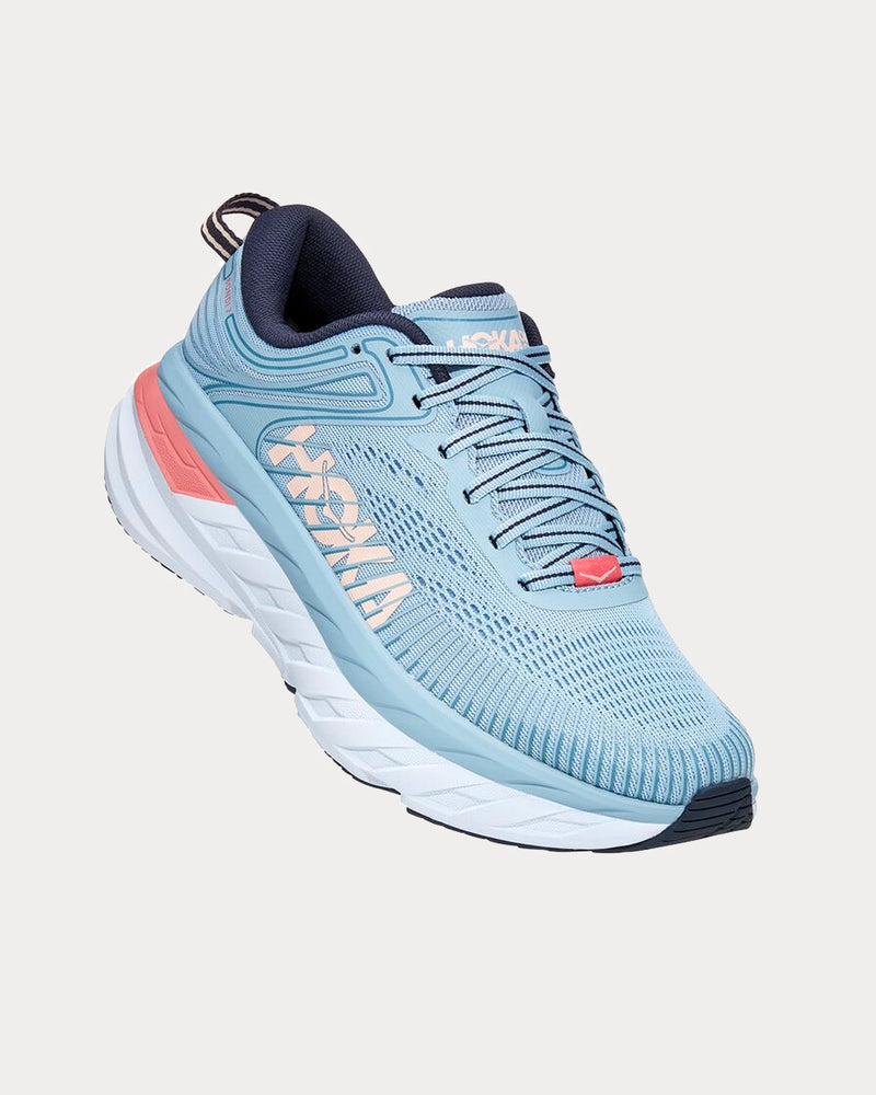 Hoka Bondi 7 Blue Fog / Ombre Blue Running Shoes - 2