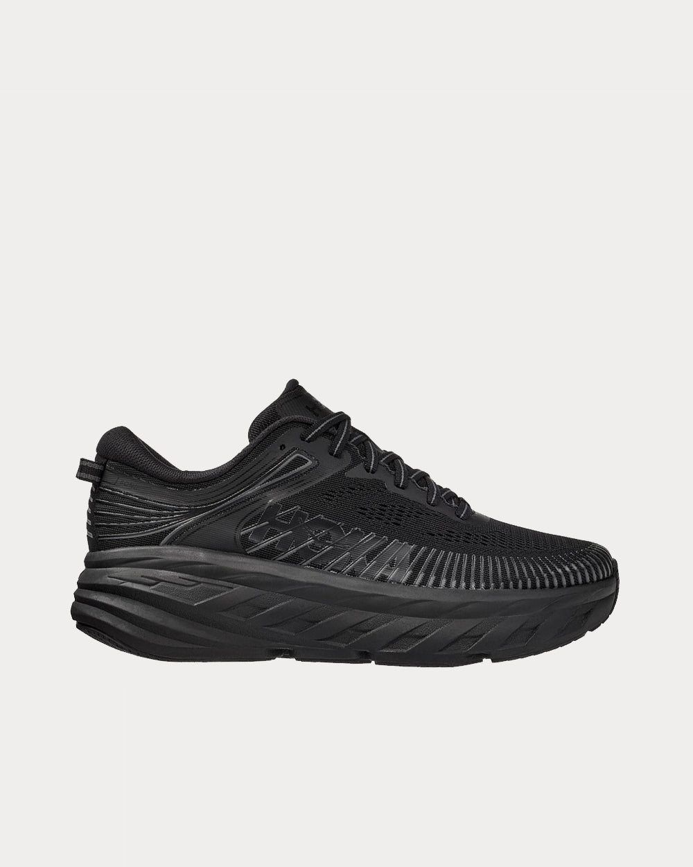 Hoka Bondi 7 Black Running Shoes - 1