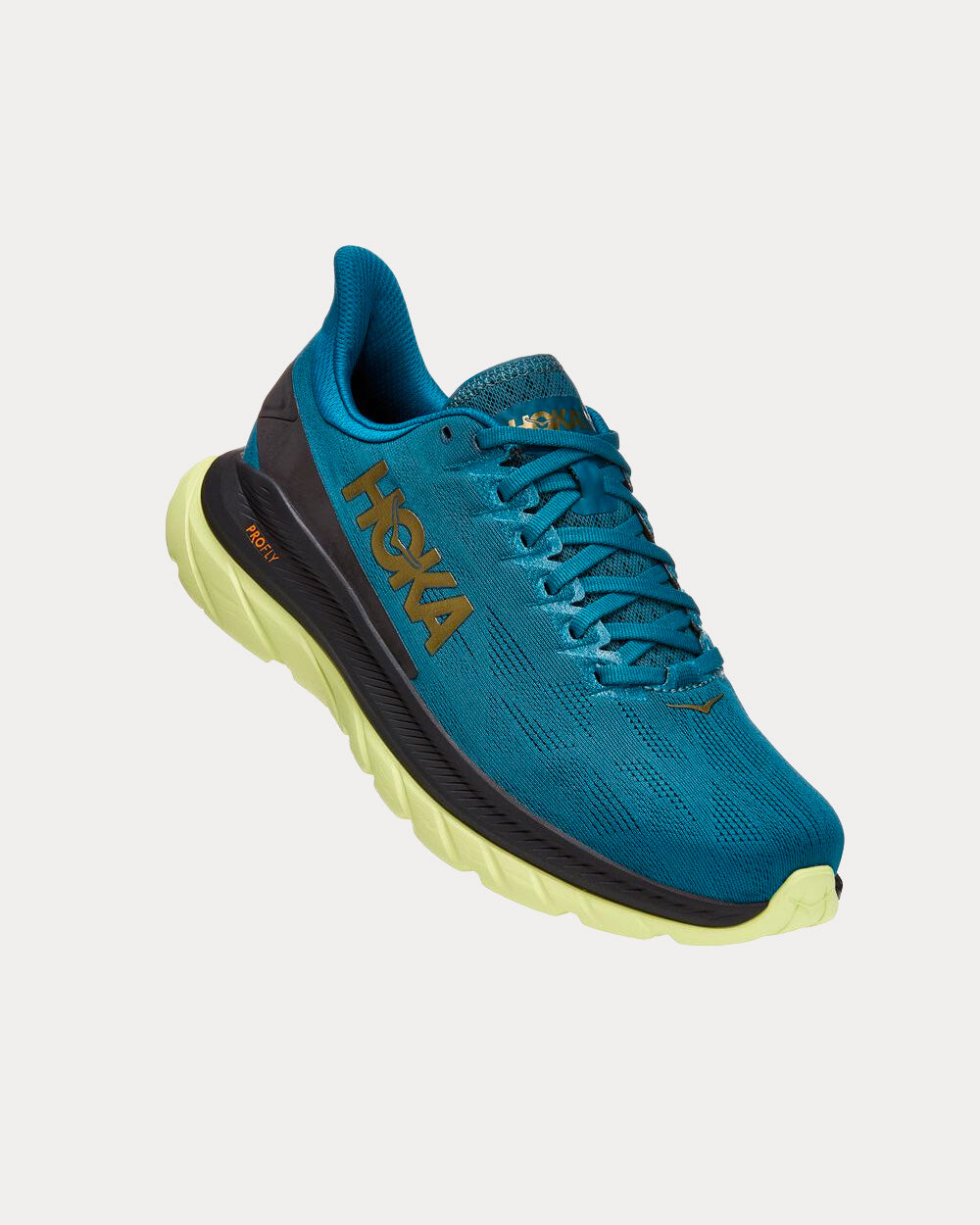 Hoka Mach 4 Blue Coral / Black Running Shoes - 3