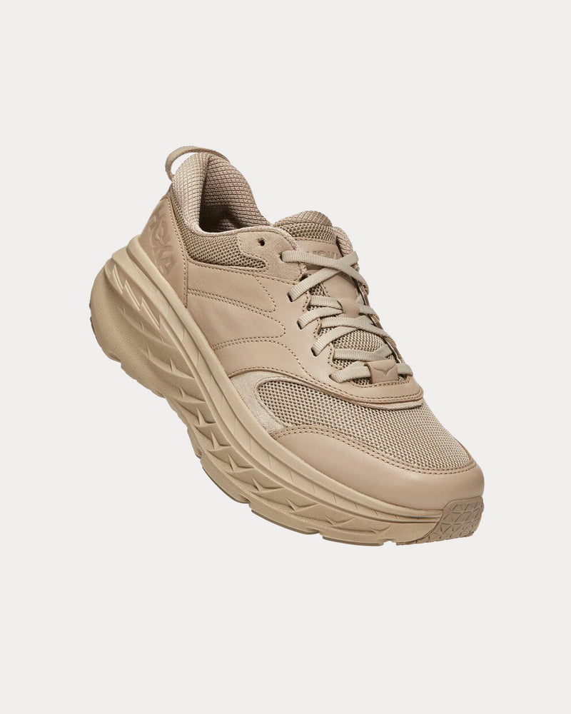 Hoka Bondi L Oxford Tan Running Shoes - 3